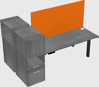 Shared electric desk + cabinet