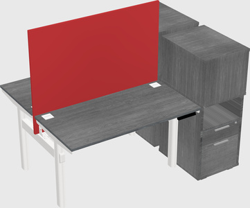 Shared electric desk + cabinet