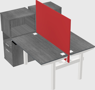 Shared electric desk + cabinet
