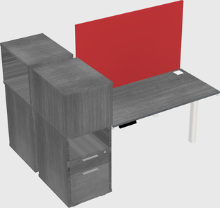 Shared electric desk + cabinet