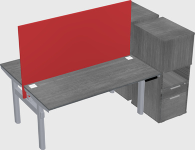 Shared electric desk + cabinet