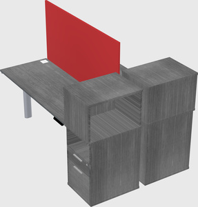 Shared electric desk + cabinet