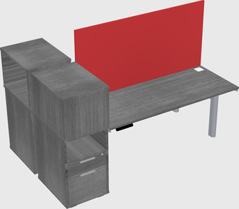 Shared electric desk + cabinet
