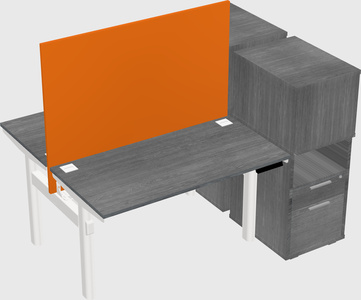 Shared electric desk + cabinet