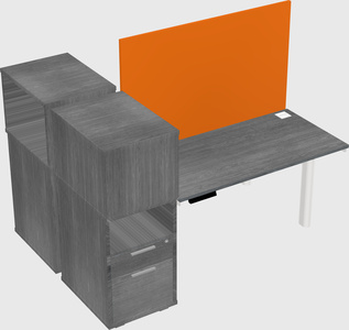 Shared electric desk + cabinet