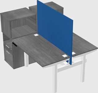 Shared electric desk + cabinet
