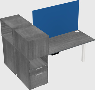 Shared electric desk + cabinet