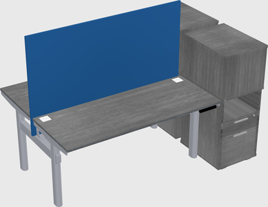 Shared electric desk + cabinet