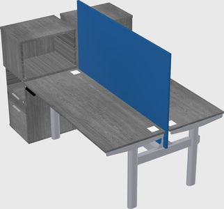 Shared electric desk + cabinet