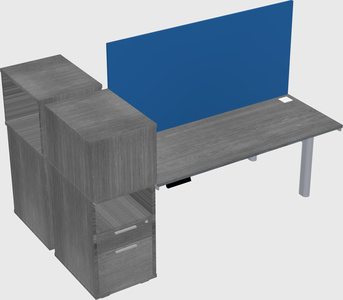 Shared electric desk + cabinet