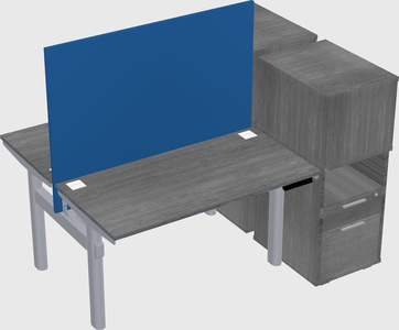 Shared electric desk + cabinet
