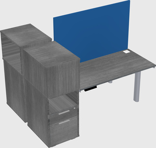 Shared electric desk + cabinet