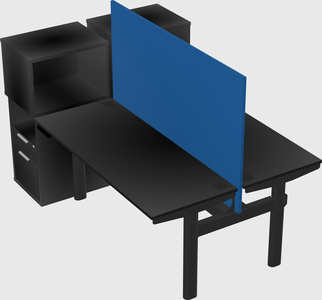 Shared electric desk + cabinet