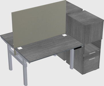 Shared electric desk + cabinet