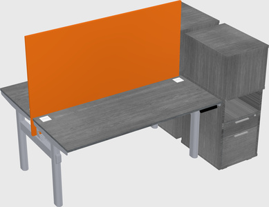 Shared electric desk + cabinet