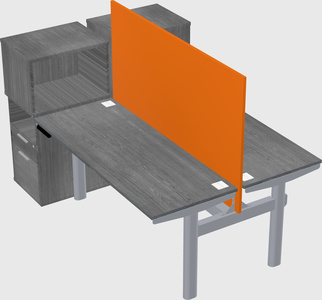 Shared electric desk + cabinet