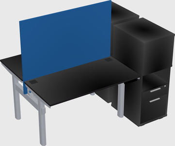 Shared electric desk + cabinet