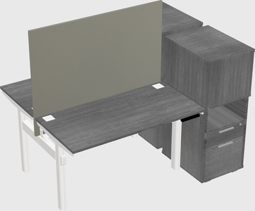 Shared electric desk + cabinet