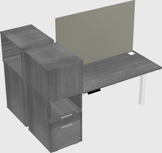 Shared electric desk + cabinet