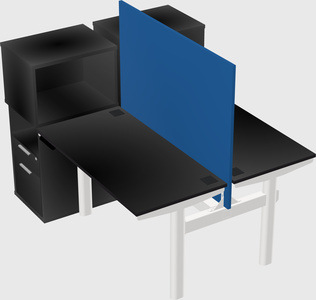 Shared electric desk + cabinet