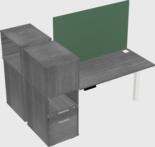 Shared electric desk + cabinet