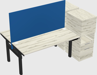 Shared electric desk + cabinet
