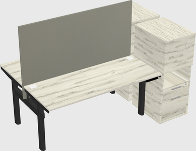 Shared electric desk + cabinet