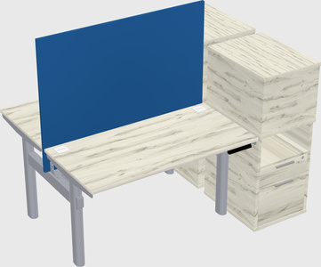 Shared electric desk + cabinet