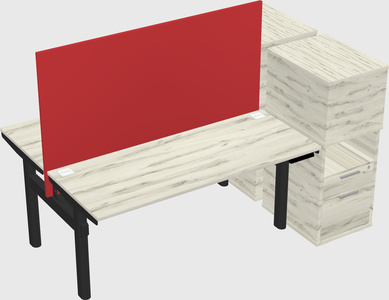 Shared electric desk + cabinet