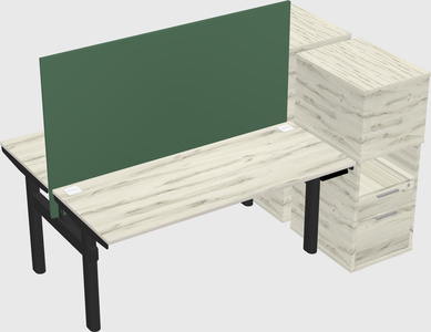 Shared electric desk + cabinet