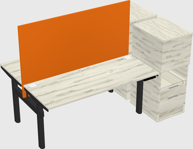 Shared electric desk + cabinet