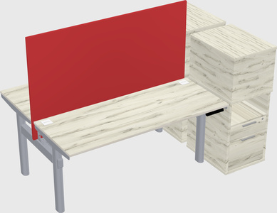 Shared electric desk + cabinet