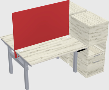 Shared electric desk + cabinet