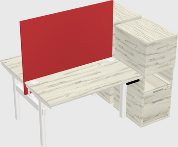 Shared electric desk + cabinet