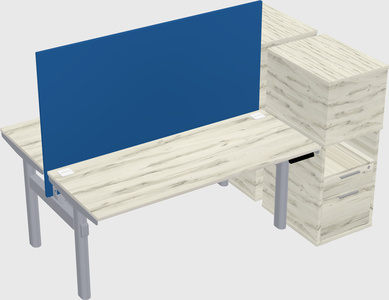 Shared electric desk + cabinet