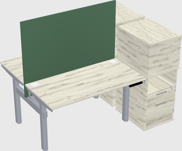 Shared electric desk + cabinet