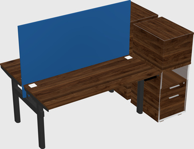 Shared electric desk + cabinet