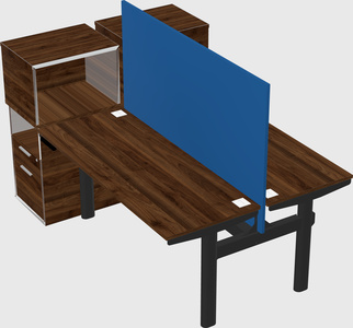 Shared electric desk + cabinet