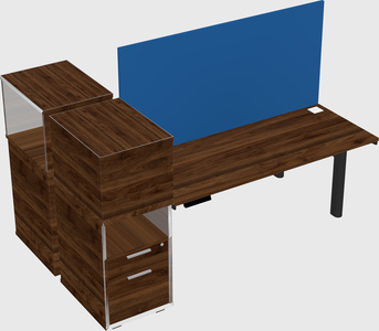 Shared electric desk + cabinet