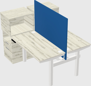 Shared electric desk + cabinet