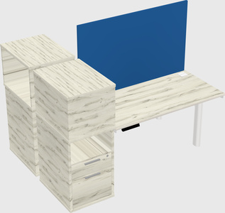 Shared electric desk + cabinet