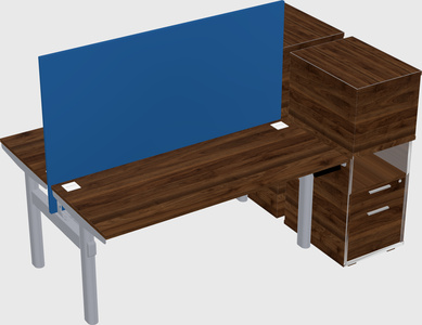 Shared electric desk + cabinet