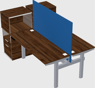Shared electric desk + cabinet