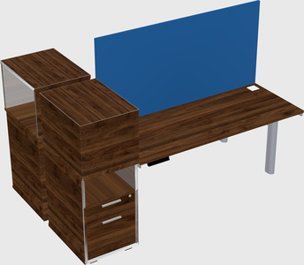 Shared electric desk + cabinet