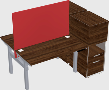 Shared electric desk + cabinet