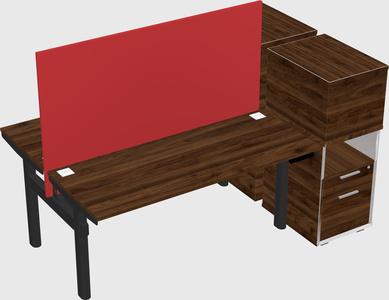 Shared electric desk + cabinet