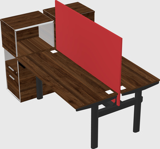 Shared electric desk + cabinet