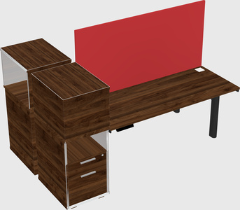 Shared electric desk + cabinet