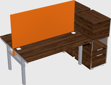 Shared electric desk + cabinet