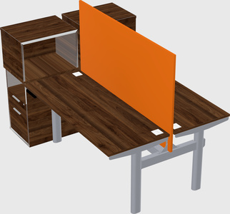 Shared electric desk + cabinet